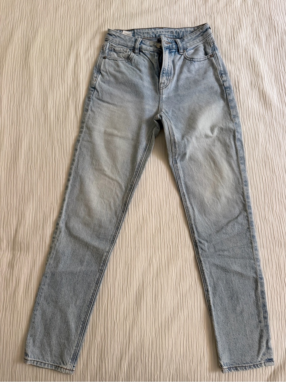 American Eagle “Mom Jean” Light Wash High-Rise